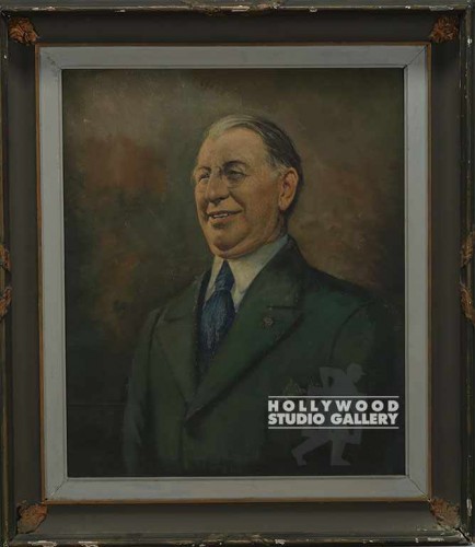 OIL PORTRAIT SMILING BUSINESSMAN