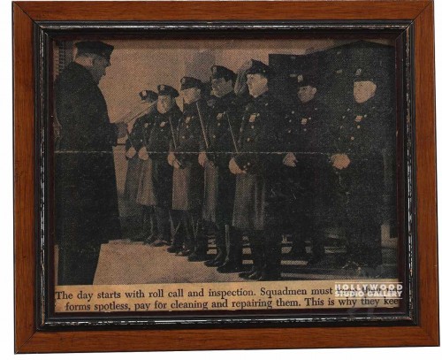 10x12 POLICE ARTICLE PHOTO/BRWN FRM