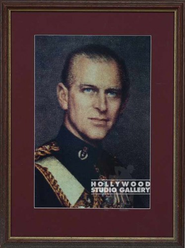 22x16 Prince Philip Photo Brwn Frm