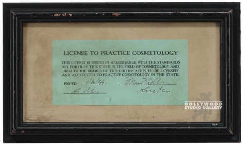 7x12 Cosmetology Lisc./Wood Frame