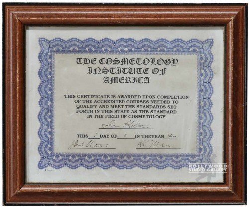 10x12 Cosmetology Certificate