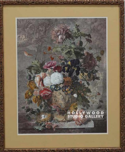 26x21 Van Huysum Trad.Floral Engrav