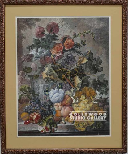 26x21 Van Huysum Trad.Floral Engrav