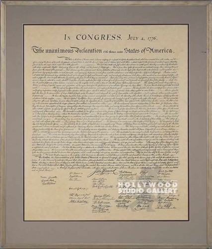 39x33 Dec.Of Independence/Bronze
