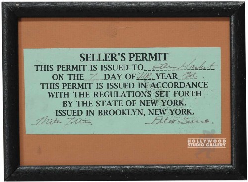 6x8 Seller`s Permit
