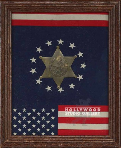 12X10 TEXAS RANGERS BRASS BADGE/WD