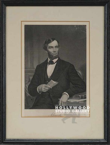 14x10 Lincoln Etching