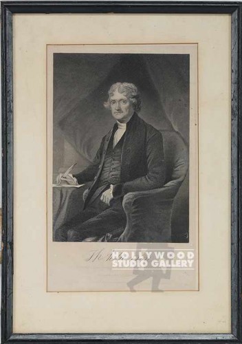 14x10 T.Jefferson Etching/Blck Frm