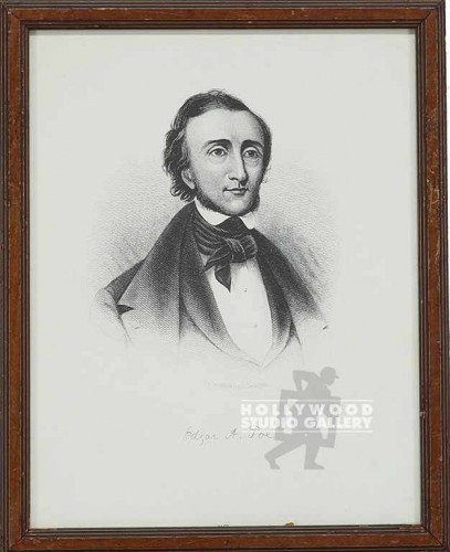 12x16 EDGAR ALLEN POE ENGRAVING