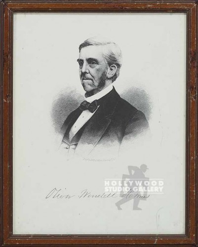 12x16 OLIVER W. HOLMES ENGRAVING