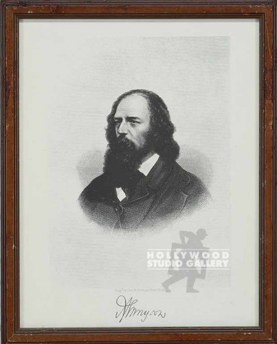 12x16 ALFRED TENNYSON ENGRAVING