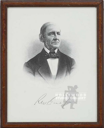 12x16 RALPH W. EMERSON ENGRAVING
