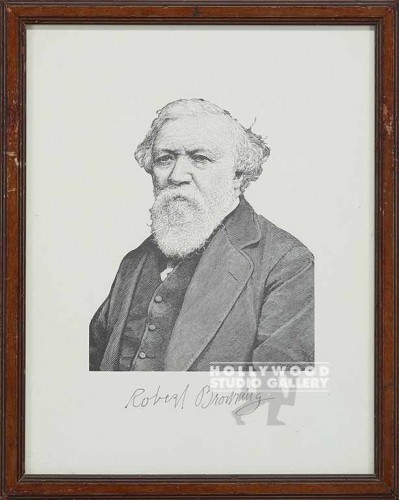 12x16 ROBERT BROWNING ENGRAVING