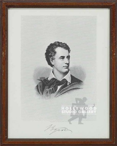 12x16 LORD BYRON ENGRAVING