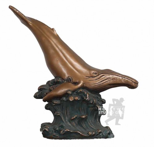 12X5``Statue - Diving Whale