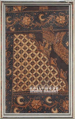22x14 Browntone Abstract Cloth Des.