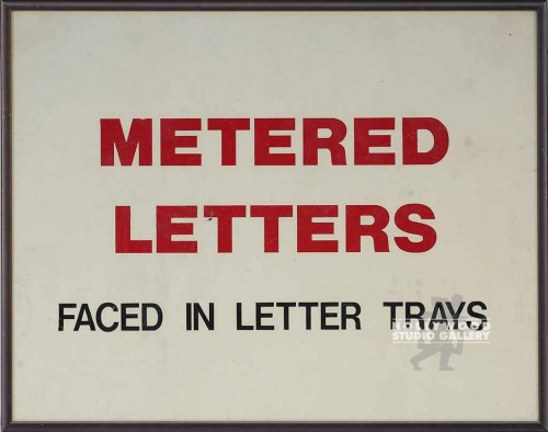 8X10 POSTAL "METERED LETTERS`