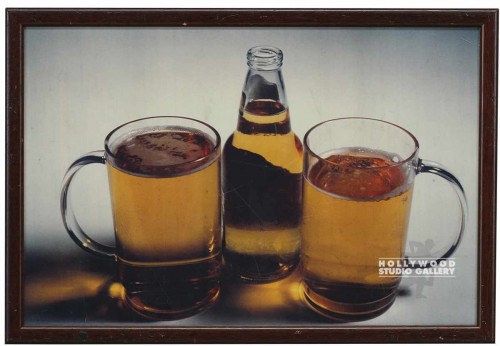 11x16 Beer Bottle/2 Mugs