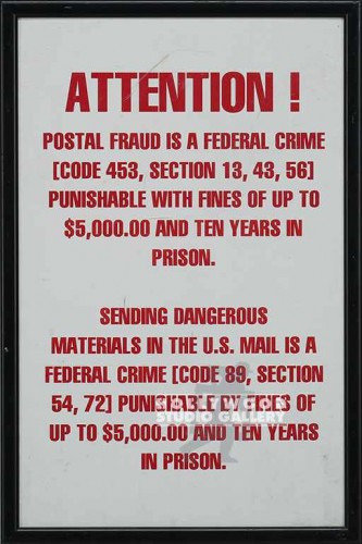 ATTENTION POSTAL FRAUD