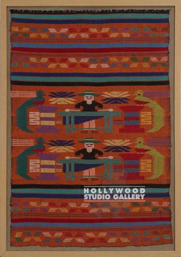 32x26 Central American/Fabric/Frmed