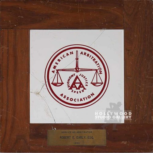 10x10 ARBITRATION PLAQUE