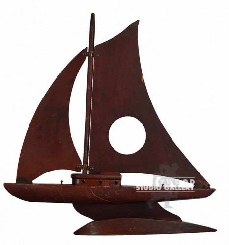 20x20x5" WOODEN SAILBOAT