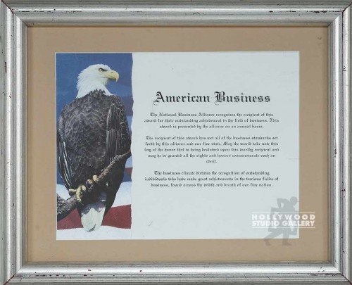 13X16 AMERICAN BUSINESS CERT./EAGLE