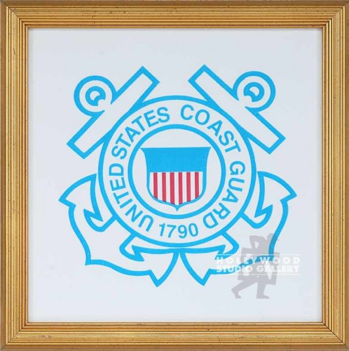 13X13 U.S.COAST GUARD FRAMED EMBLEM