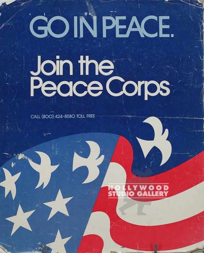 21X17 GO IN PEACE. PSTR PEACE CORPS