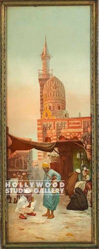 25X10 ARABIC MARKET PL./MOSQUE/PNTG