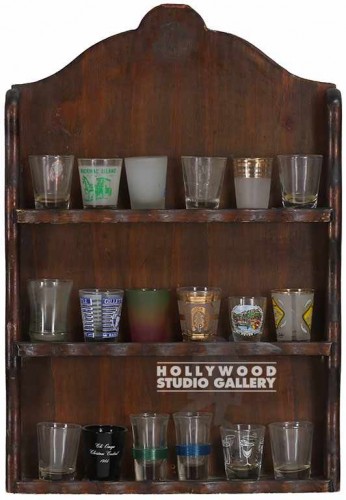 21x15`WOODEN SHOT GLASS HOLDER RACK