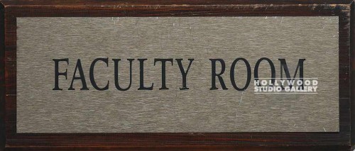 6x14 FACULTY ROOM ENGRAVED SIGN