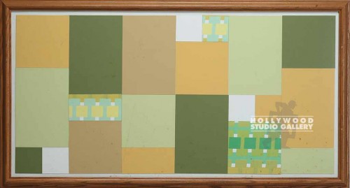 25X45 FOWLER GEOM.70`S COLLAGE-GRN