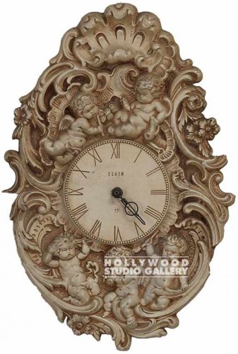 17x11 CLOCK WITH CUPIDS
