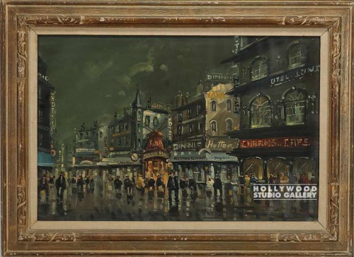 33x44 Period/French Street Scene