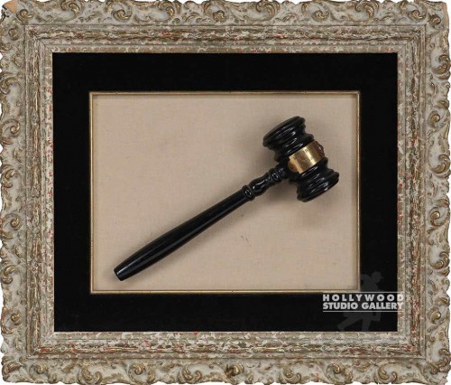 16X14 FRAMED JUDGE`S GAVEL