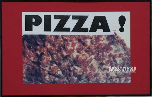 22X14 BLK MTL FRM/ "PIZZA!"_____