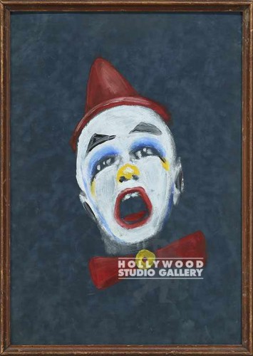 23X17 CLOWN TURQUOISE VELVET BACKGR