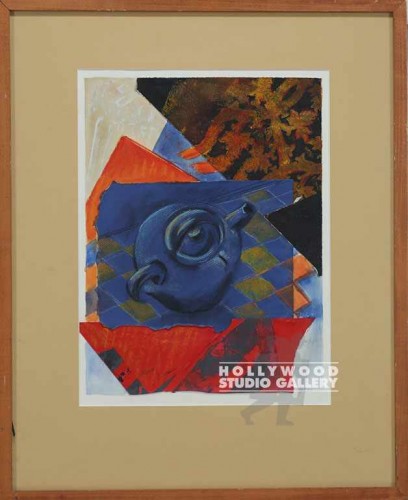 27X22 HOLDEN TEAPOT COLLAGE/PECAN
