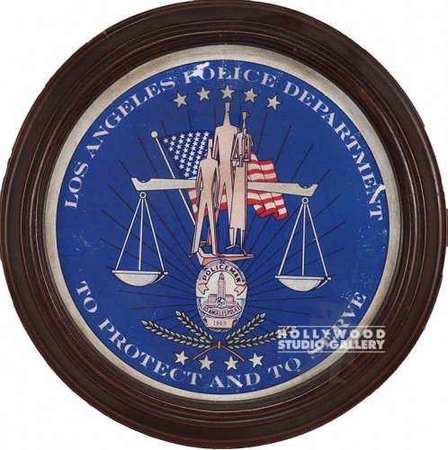 12"DIAM. LAPD TO PROTECT AND SERVE