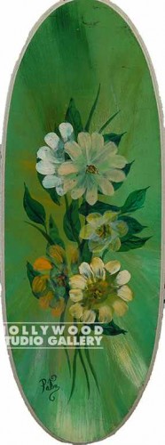 30x11 70`s/Green/Wooden/Floral
