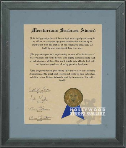 14X12 MERITORIOUS SERVICES AWRD/FRM
