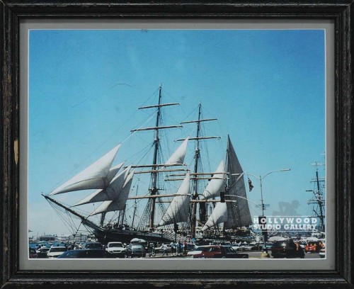 8X10 1700"S SAILING SHIP AND CARS