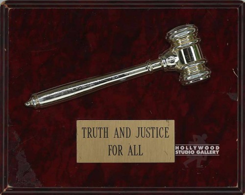 8X10 GAVEL PLAQUE/TURTH/JUSTICE/WD