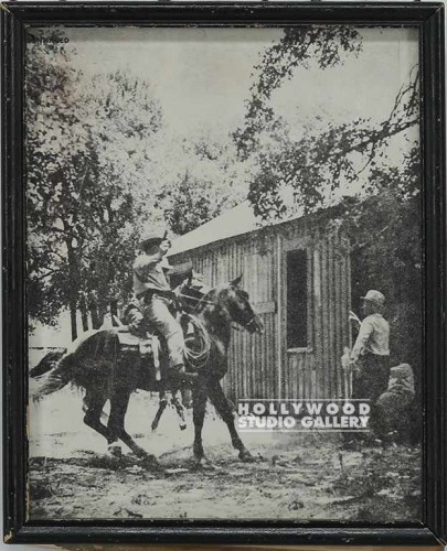 11x9 B/W Sheriff On Horse