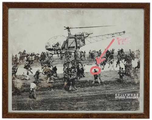 9x12 B/W Movie Set/Helicopter
