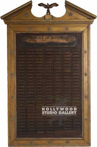 61x40 Wooden Roll Of Honor/Deluxe