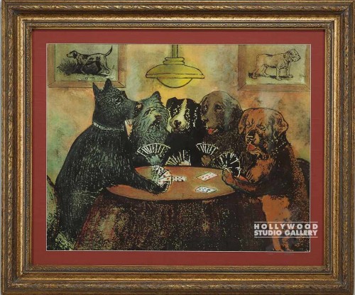 32x38 Dogs Playing Poker/JJ     CLR