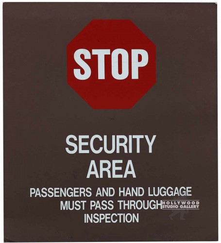 27x24 "STOP" Security Area/Unframed