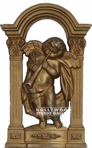16x10x2 3-D Plastic Gold Angel/Decorative